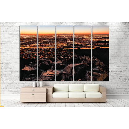 City Lights, mountain view №1006 Ready to Hang Canvas Print - Zellart Canvas Prints ALL_Products, s-1006