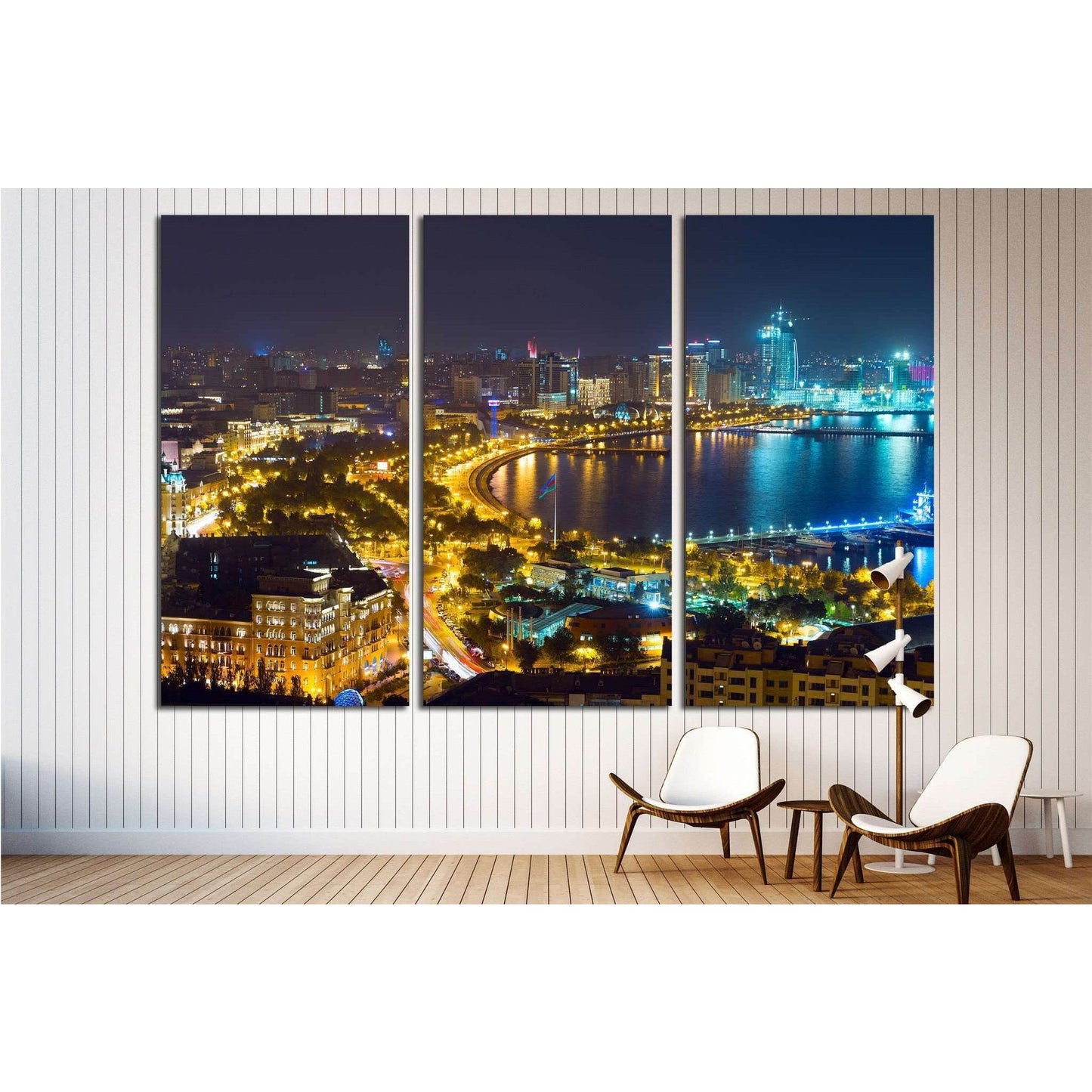 city of Baku, the capital of the Republic of Azerbaijan №1562 Ready to Hang Canvas PrintCanvas art arrives ready to hang, with hanging accessories included and no additional framing required. Every canvas print is hand-crafted, made on-demand at our works
