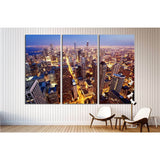 City of Chicago №1508 Ready to Hang Canvas Print