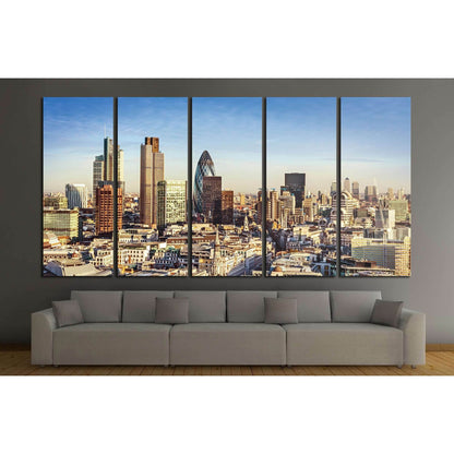 City of London one of the leading centres of global finance №2652 Ready to Hang Canvas Print - Zellart Canvas Prints ALL_Products, s-2652
