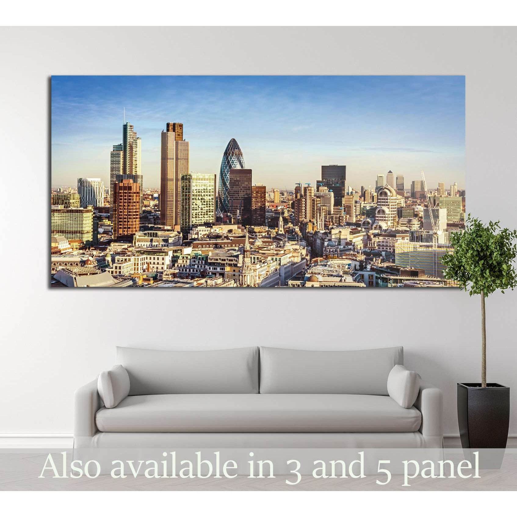 City of London one of the leading centres of global finance №2652 Ready to Hang Canvas Print - Zellart Canvas Prints ALL_Products, s-2652