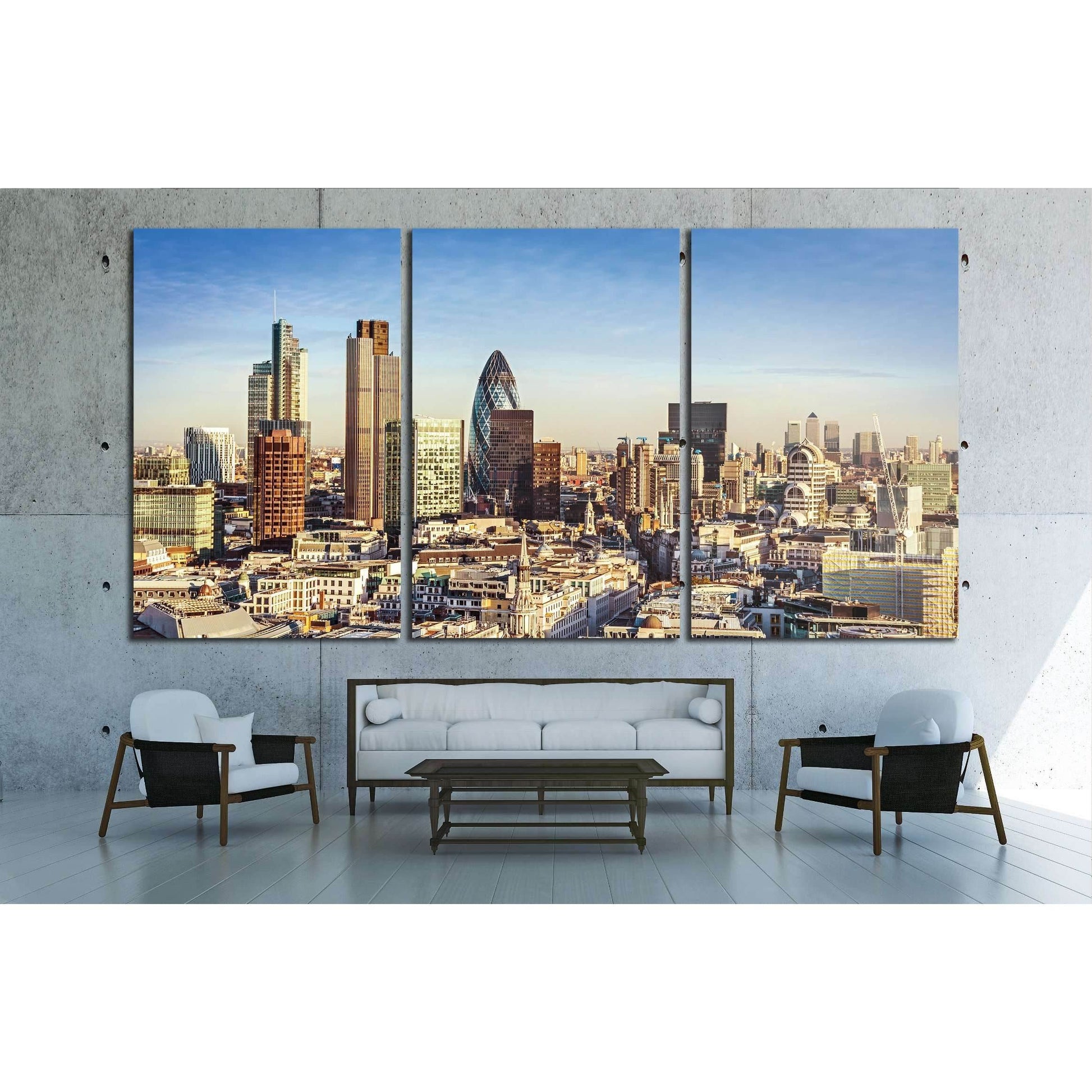 City of London one of the leading centres of global finance №2652 Ready to Hang Canvas Print - Zellart Canvas Prints ALL_Products, s-2652
