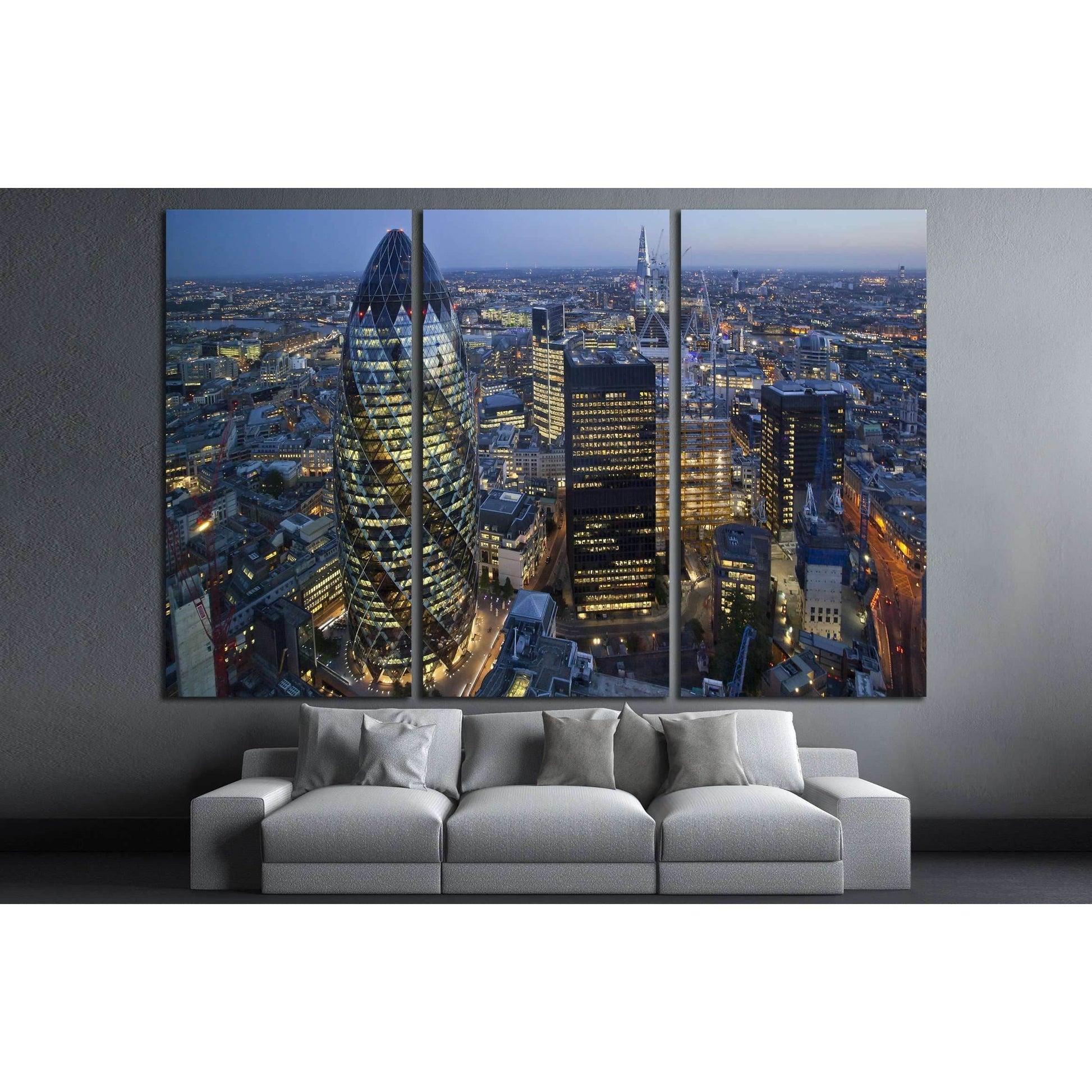 City of London Skyline At Sunse №2148 Ready to Hang Canvas PrintCanvas art arrives ready to hang, with hanging accessories included and no additional framing required. Every canvas print is hand-crafted, made on-demand at our workshop and expertly stretch