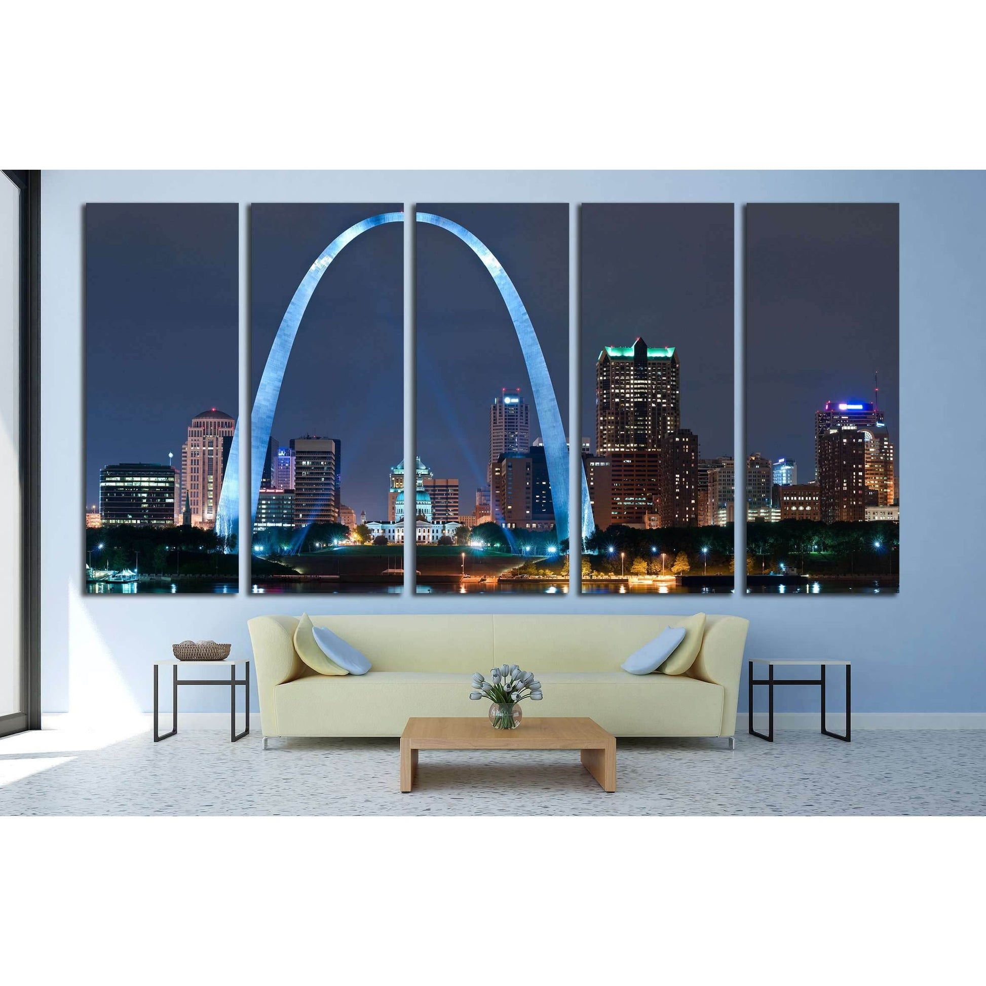 City of St. Louis №2011 Ready to Hang Canvas Print - Zellart Canvas Prints ALL_Products, s-2011