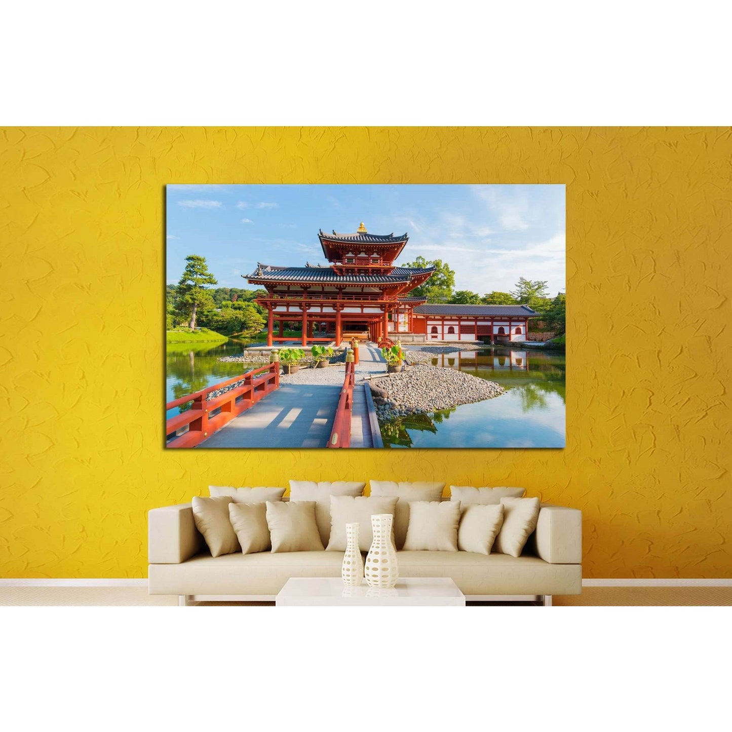 city of Uji in Kyoto №1005 Ready to Hang Canvas Print - Zellart Canvas Prints ALL_Products, s-1005