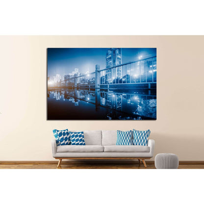 City skyline №1064 Ready to Hang Canvas Print - Zellart Canvas Prints ALL_Products, s-1064