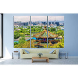 City view of Beijing from Jingshan park, China №1370 Ready to Hang Canvas Print
