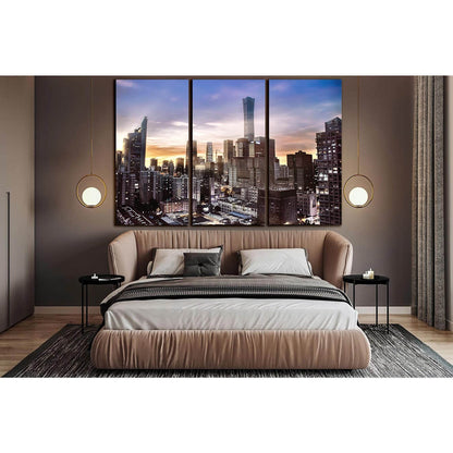 Cityscape Beautiful Morning №SL1455 Ready to Hang Canvas Print - Zellart Canvas Prints 0new, ALL_Products, CITYSCAPES & SKYLINES