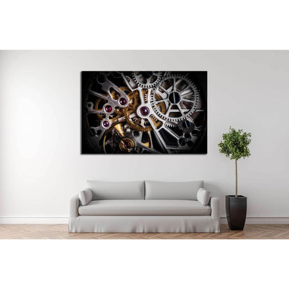 Clock Mechanism №535 Ready to Hang Canvas PrintCanvas art arrives ready to hang, with hanging accessories included and no additional framing required. Every canvas print is hand-crafted, made on-demand at our workshop and expertly stretched around 100% No