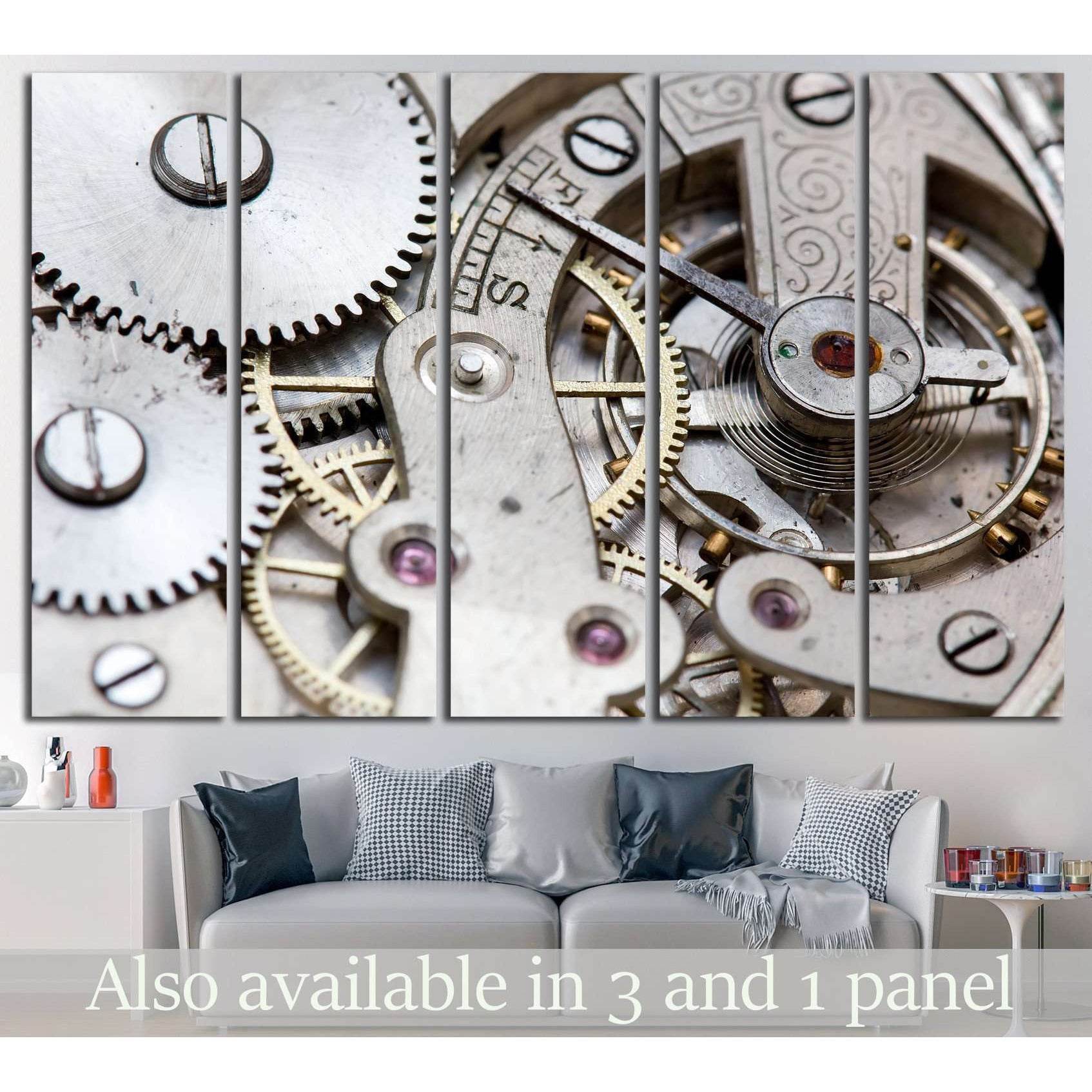 Clock wall art №216 Ready to Hang Canvas Print - Zellart Canvas Prints ALL_Products, wd-216
