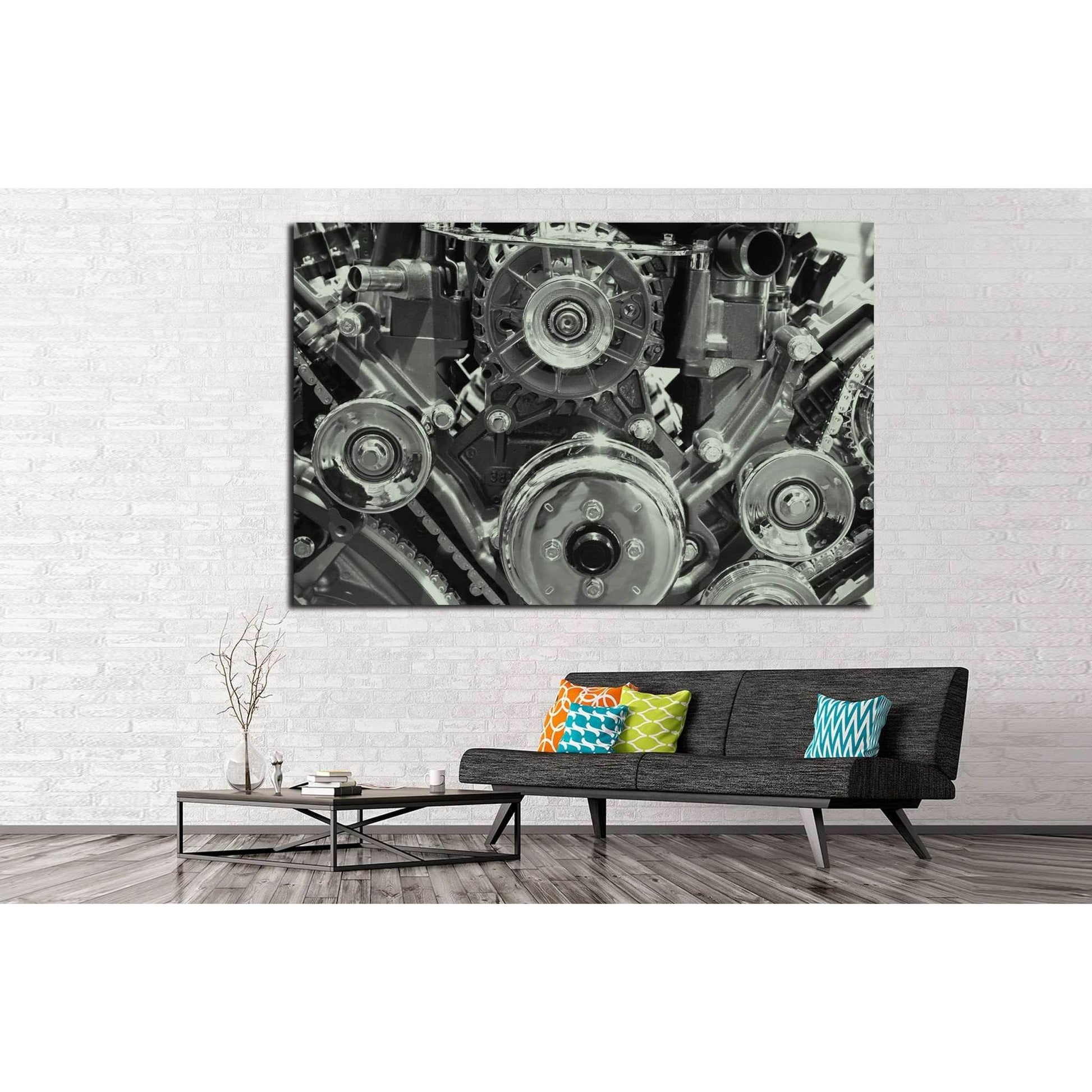 Close up engine №137 Ready to Hang Canvas PrintCanvas art arrives ready to hang, with hanging accessories included and no additional framing required. Every canvas print is hand-crafted, made on-demand at our workshop and expertly stretched around 100% No