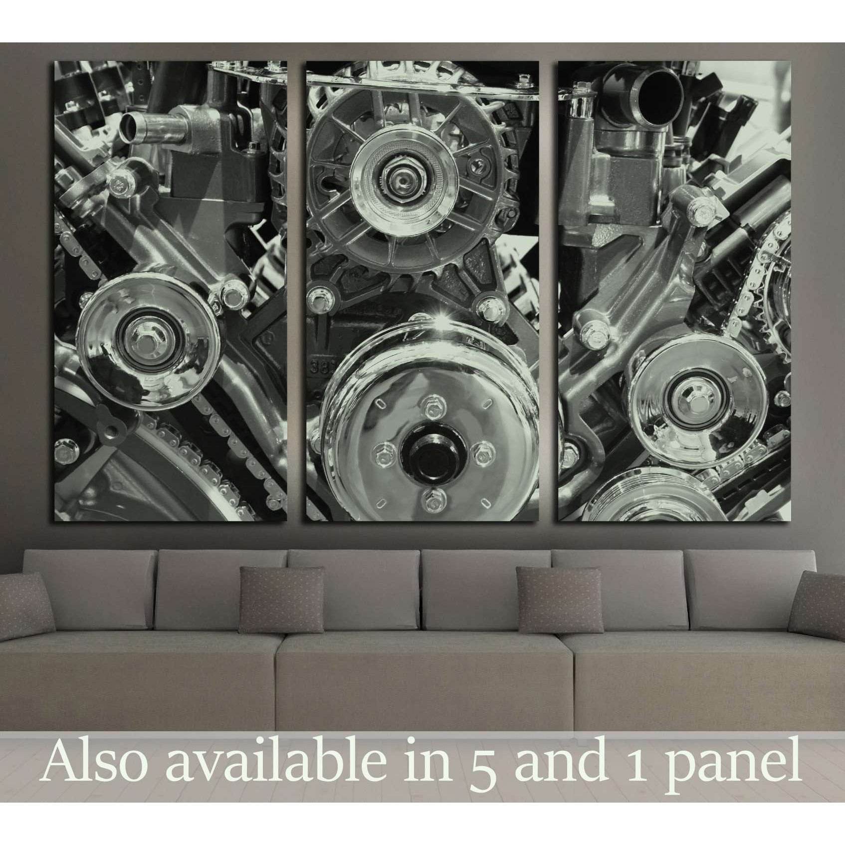 Close up engine №137 Ready to Hang Canvas Print