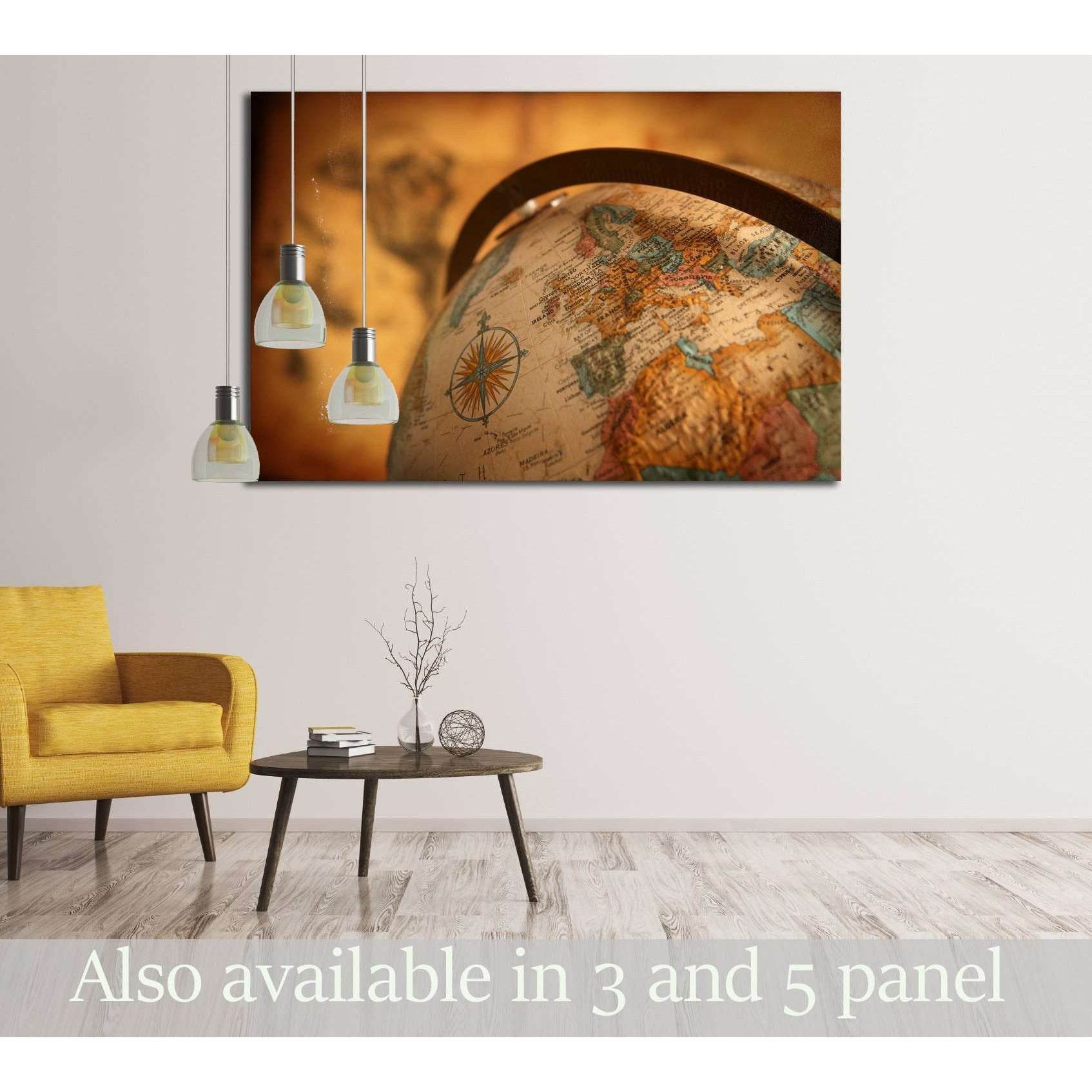 Close up of europe on globe №2814 Ready to Hang Canvas PrintCanvas art arrives ready to hang, with hanging accessories included and no additional framing required. Every canvas print is hand-crafted, made on-demand at our workshop and expertly stretched a