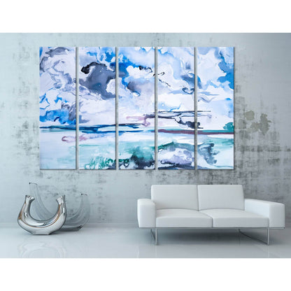 Cloudy Sky Abstract №04257 Ready to Hang Canvas Print - Zellart Canvas Prints ALL_Products