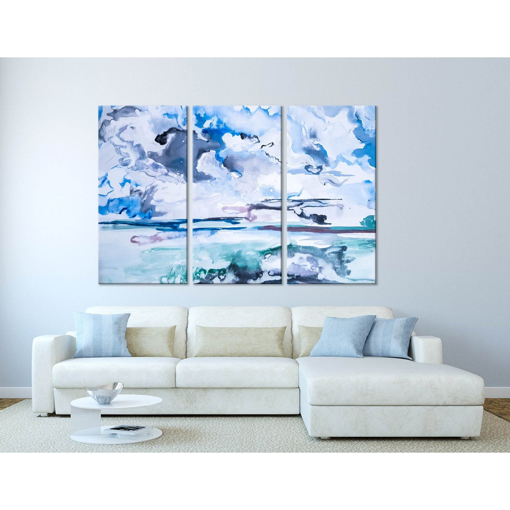 Cloudy Sky Abstract №04257 Ready to Hang Canvas Print - Zellart Canvas Prints ALL_Products