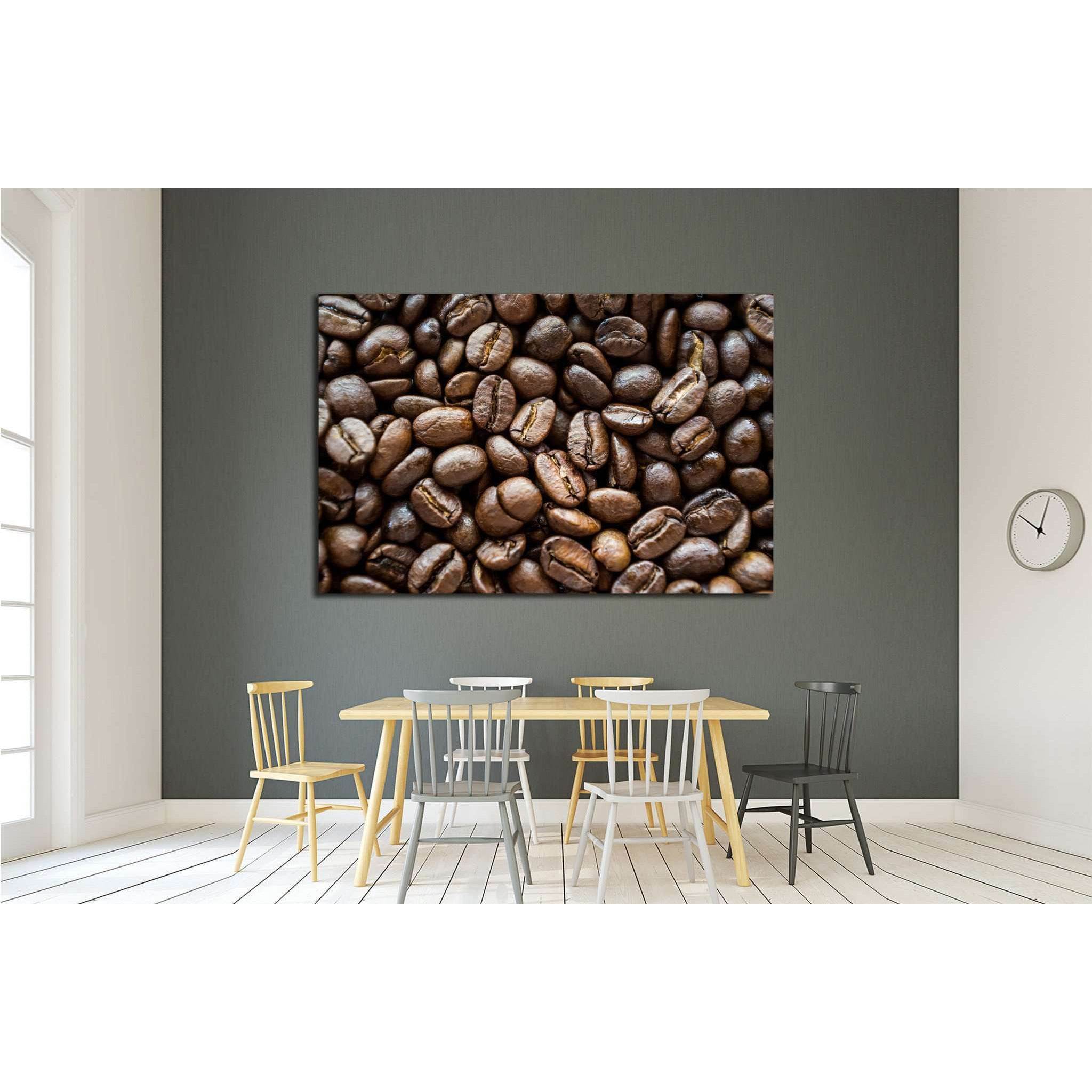 Coffee beans №1913 Ready to Hang Canvas Print