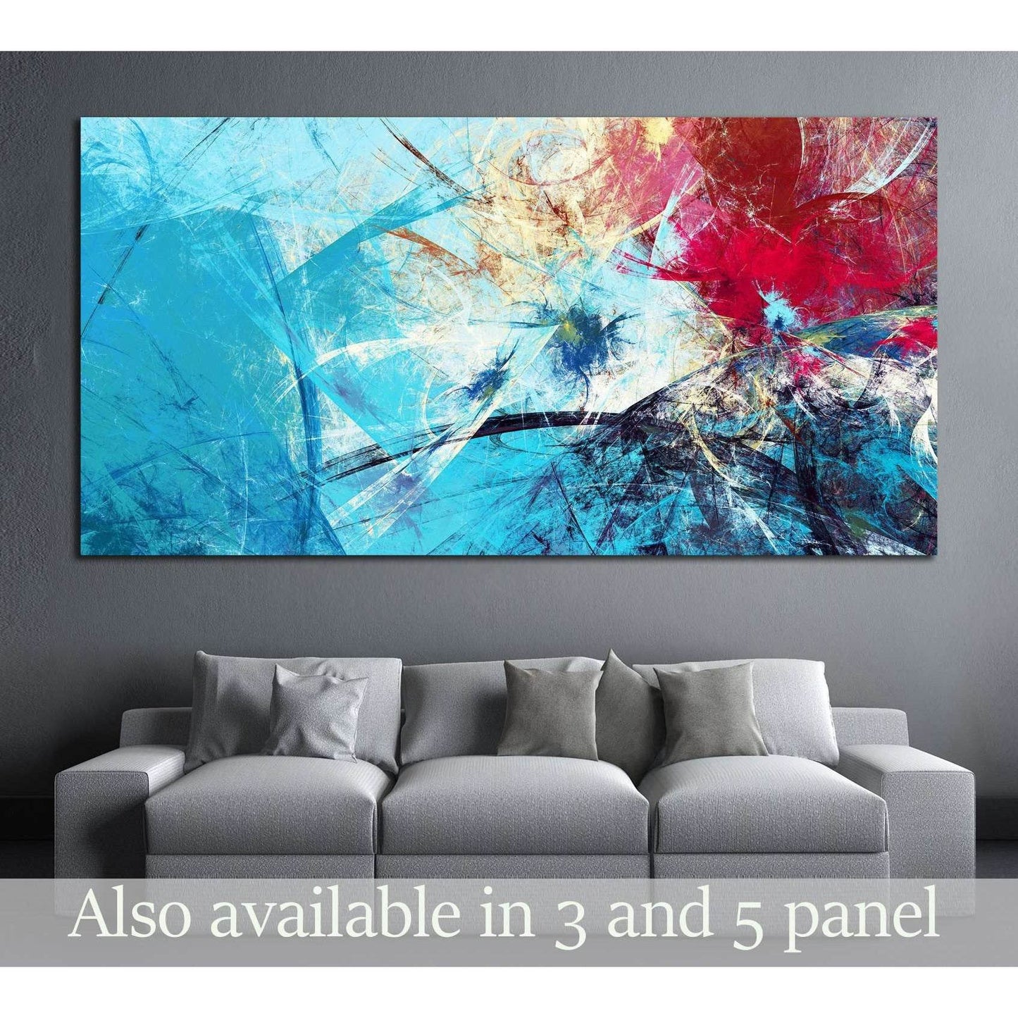 Cold blue winter pattern with lighting effect №2560 Ready to Hang Canvas PrintCanvas art arrives ready to hang, with hanging accessories included and no additional framing required. Every canvas print is hand-crafted, made on-demand at our workshop and ex