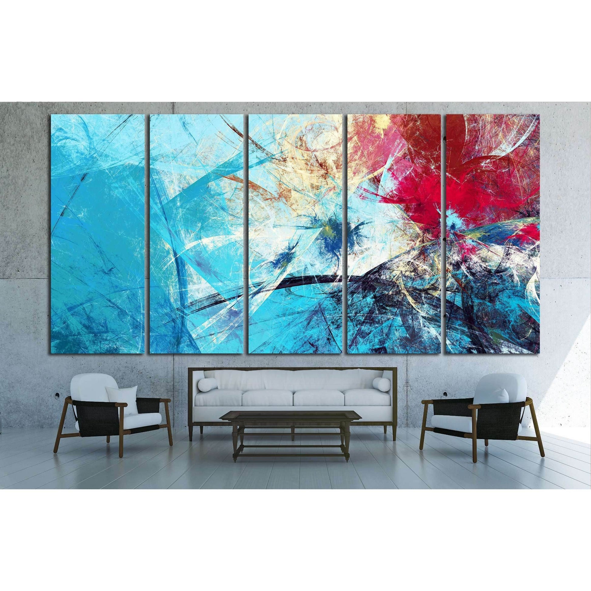 Cold blue winter pattern with lighting effect №2560 Ready to Hang Canvas PrintCanvas art arrives ready to hang, with hanging accessories included and no additional framing required. Every canvas print is hand-crafted, made on-demand at our workshop and ex