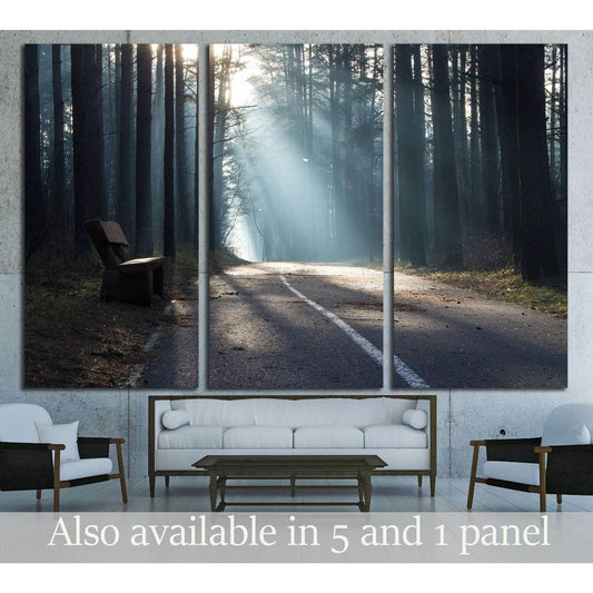 Cold morning №3100 Ready to Hang Canvas Print - Zellart Canvas Prints ALL_Products, s-3100