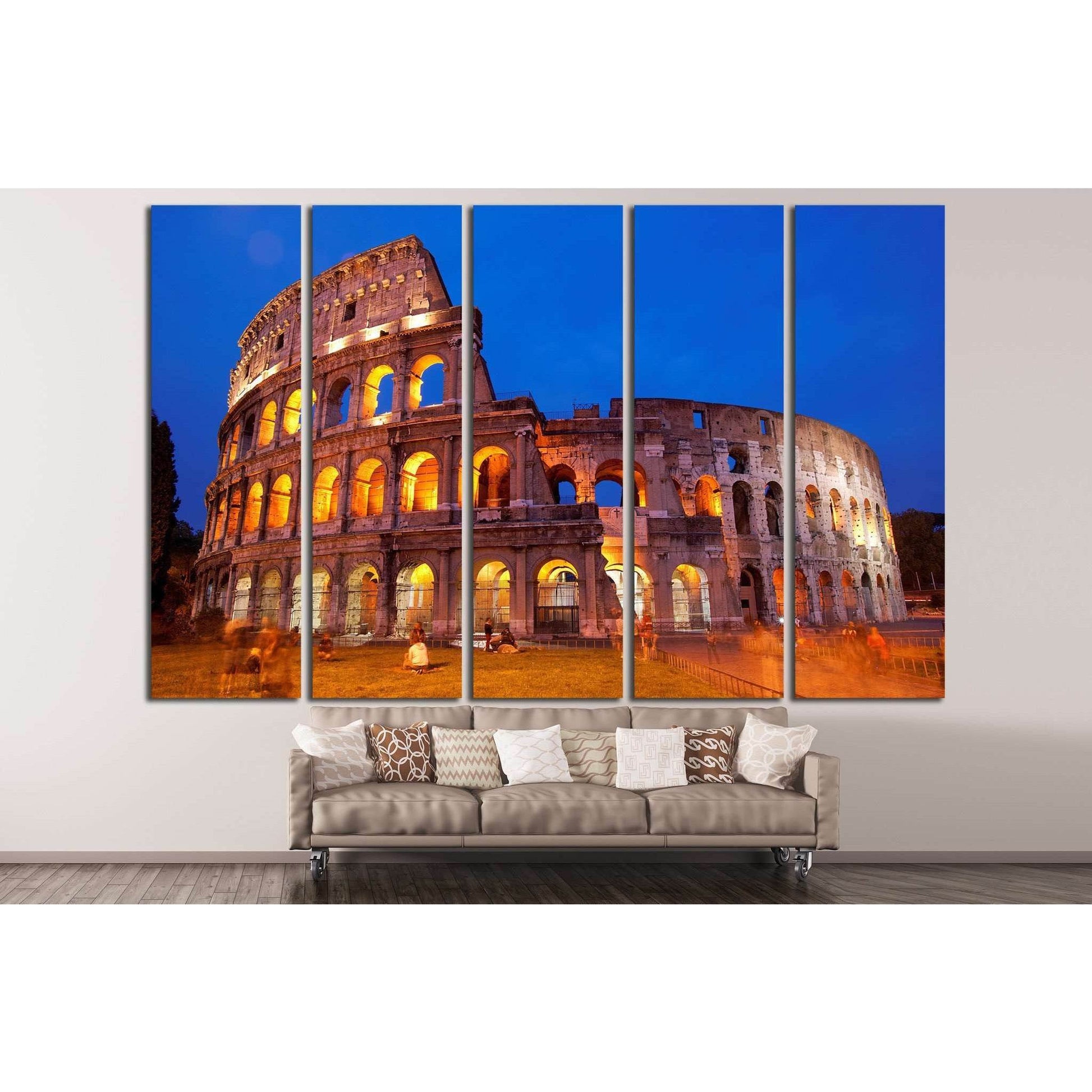 Coliseum, Rome №854 Ready to Hang Canvas Print - Zellart Canvas Prints ALL_Products, s-854