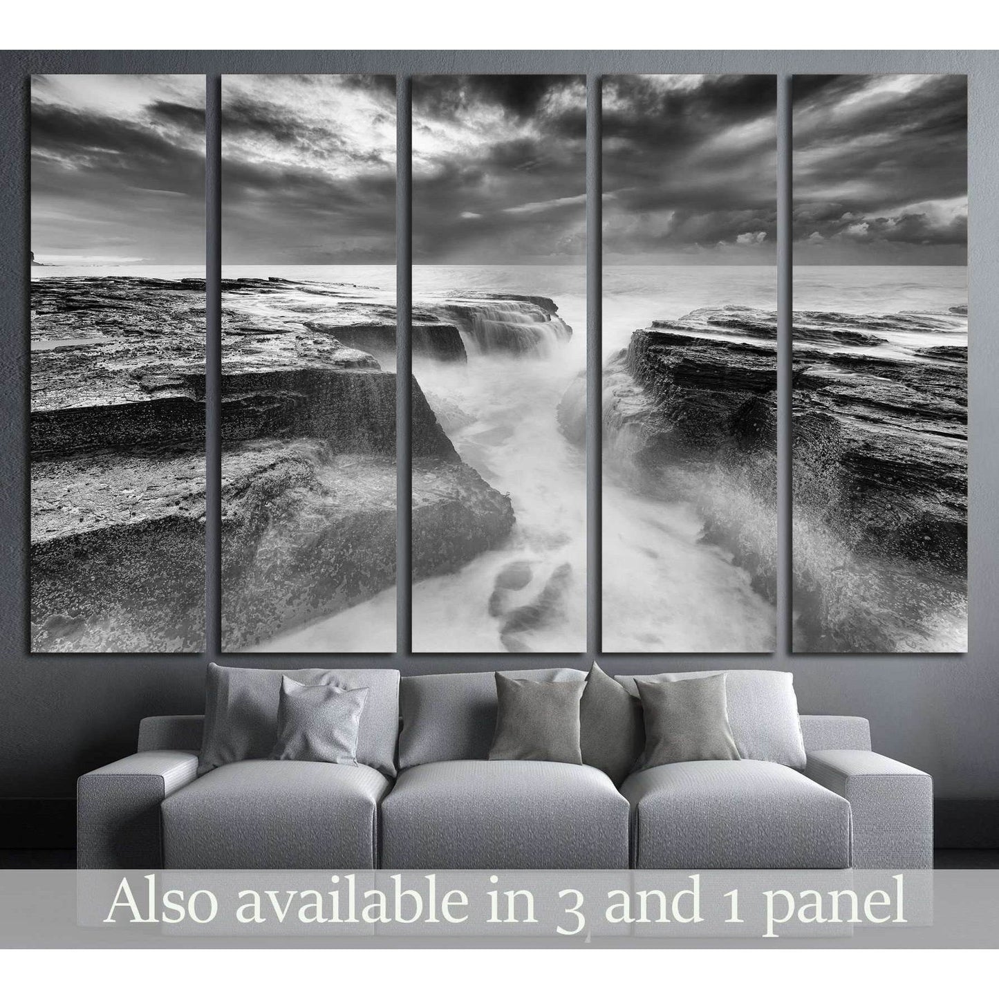 Collaroy beach Narrabeen head in Sydney, Australia №3165 Ready to Hang Canvas Print - Zellart Canvas Prints ALL_Products, s-3165