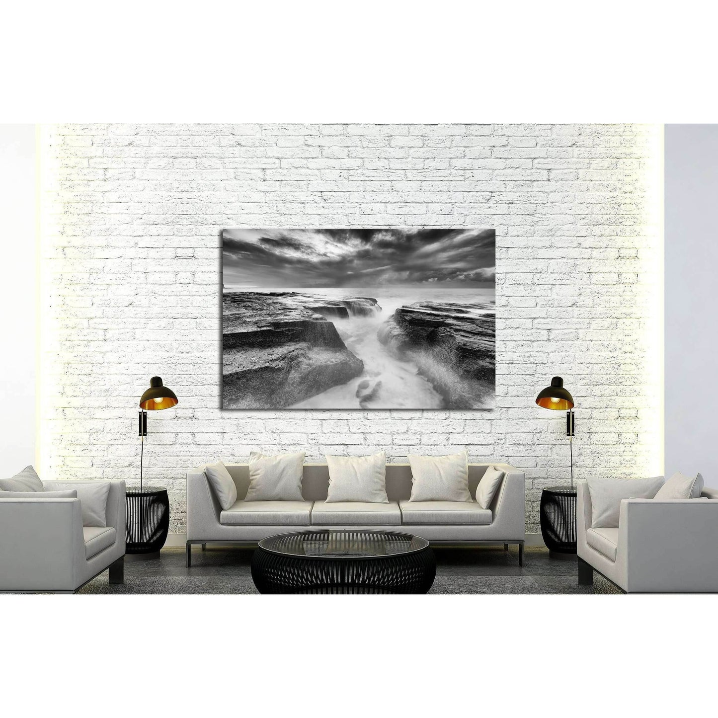 Collaroy beach Narrabeen head in Sydney, Australia №3165 Ready to Hang Canvas Print - Zellart Canvas Prints ALL_Products, s-3165