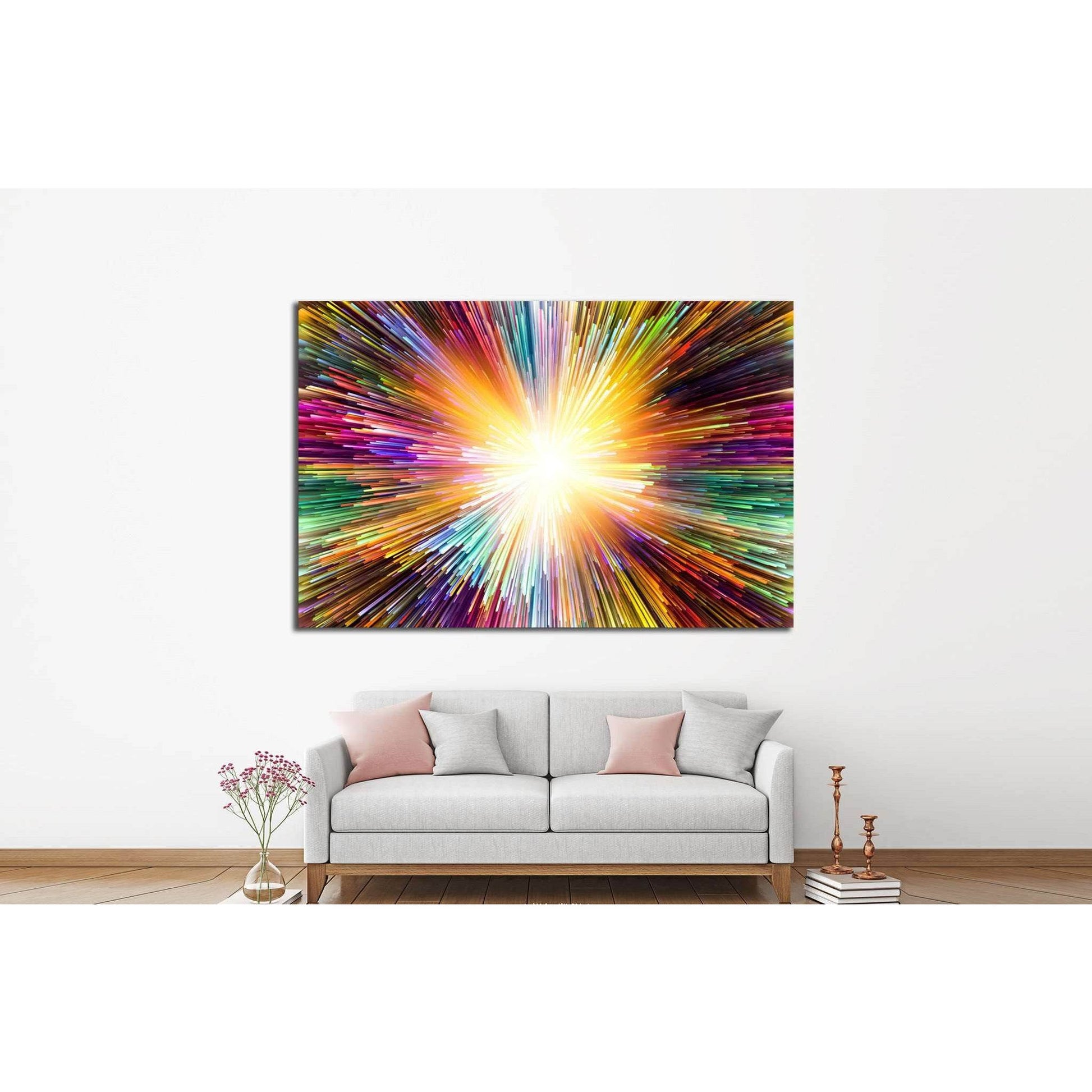 Color Explosion №1057 Ready to Hang Canvas Print - Zellart Canvas Prints ALL_Products, s-1057
