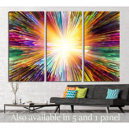 Color Explosion №1057 Ready to Hang Canvas Print - Zellart Canvas Prints ALL_Products, s-1057