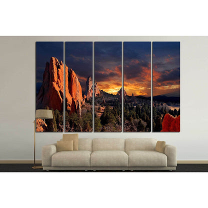 Colorado Springs, Colorado №1035 Ready to Hang Canvas Print - Zellart Canvas Prints ALL_Products, s-1035