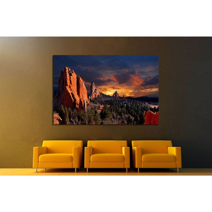 Colorado Springs, Colorado №1035 Ready to Hang Canvas Print - Zellart Canvas Prints ALL_Products, s-1035