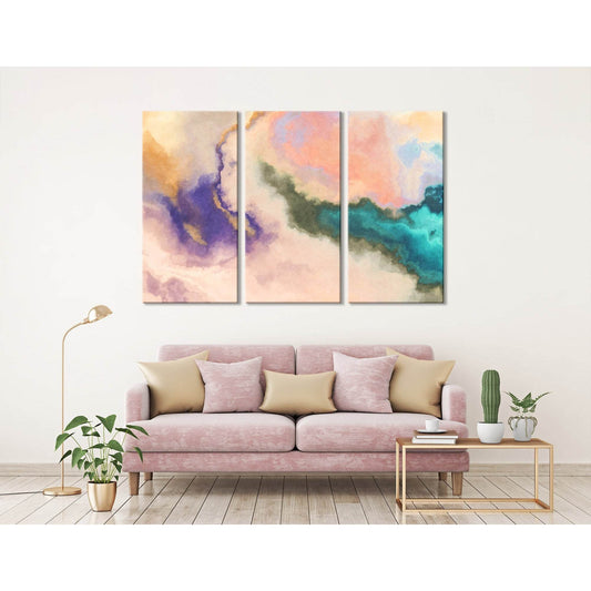 Colored Clouds Abstract №04343 Ready to Hang Canvas Print - Zellart Canvas Prints ALL_Products