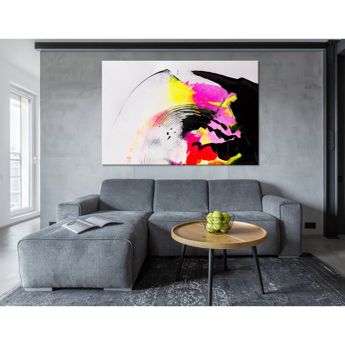 Colorful Abstract №04391 Ready to Hang Canvas Print - Zellart Canvas Prints ALL_Products