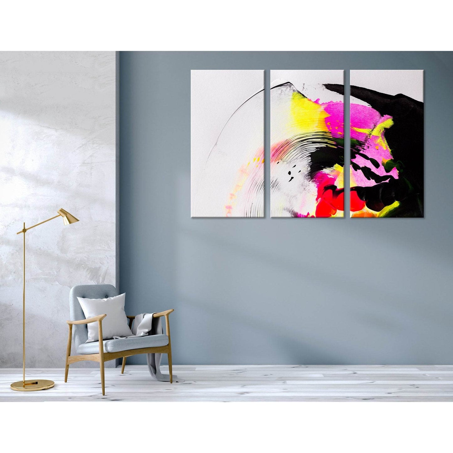 Colorful Abstract №04391 Ready to Hang Canvas Print - Zellart Canvas Prints ALL_Products