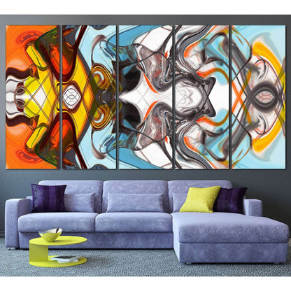 Colorful Abstract №787 Ready to Hang Canvas Print - Zellart Canvas Prints ALL_Products, autopostr_pinterest_65155, autopostr_pinterest_65157, autopostr_pinterest_65158, autopostr_pinterest_65160