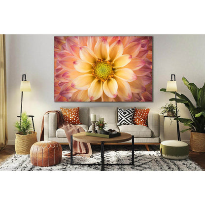 Colorful Flower Macro №SL713 Ready to Hang Canvas Print - Zellart Canvas Prints 0new, ALL_Products, Floral & Botanical Wall Art