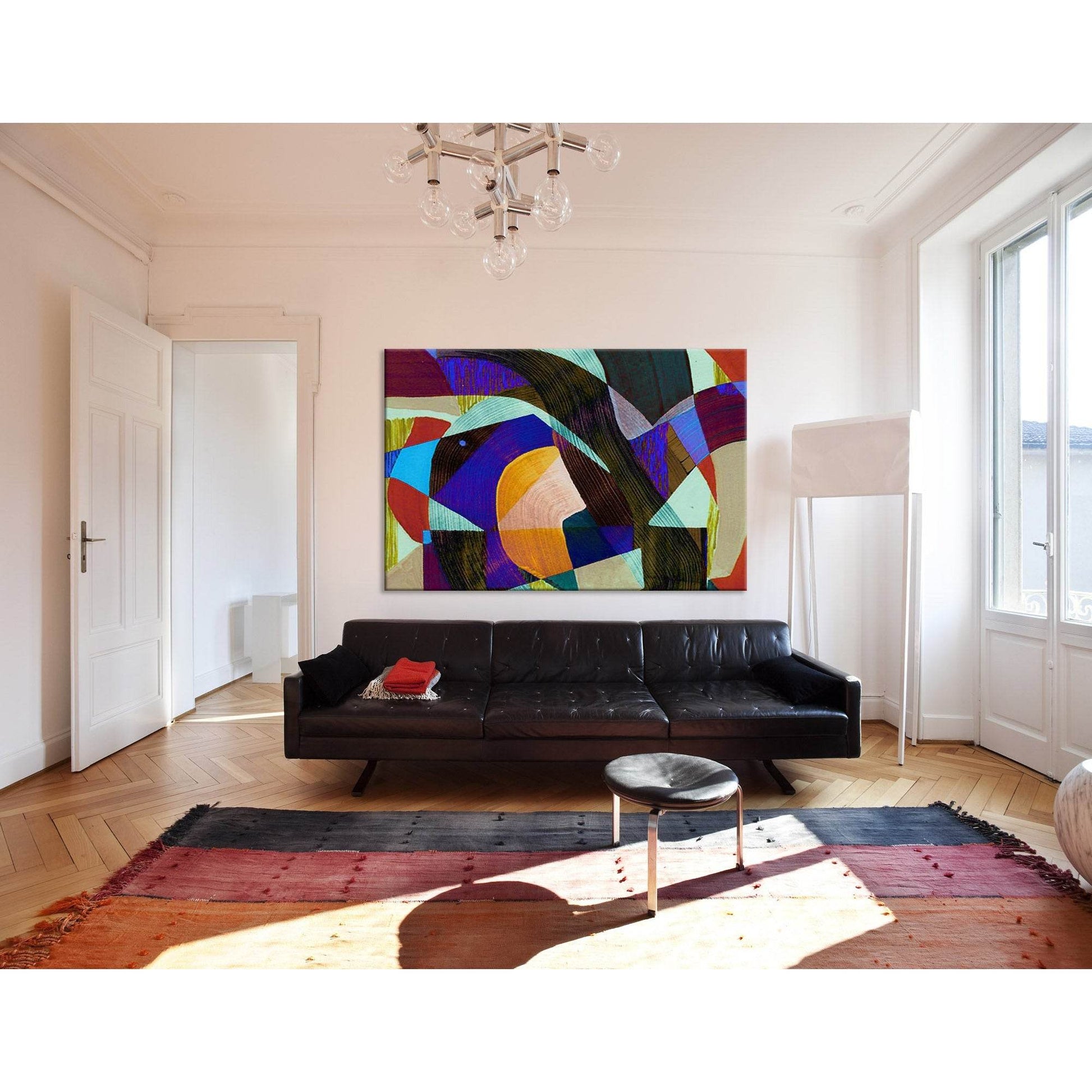 Colorful Geometry Abstract №04322 Ready to Hang Canvas Print - Zellart Canvas Prints ALL_Products