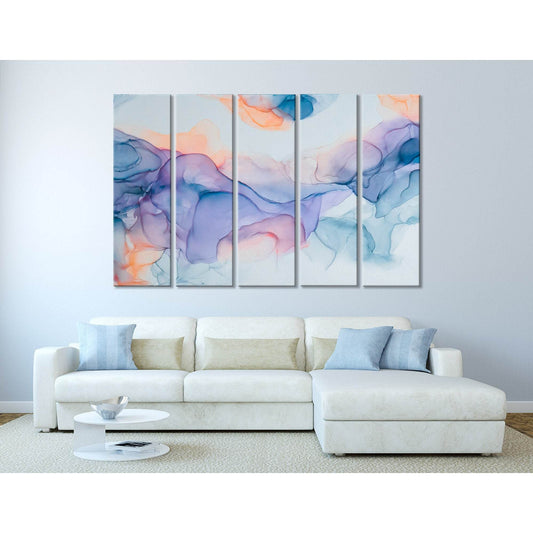 Colorful Smoke Abstract №04416 Ready to Hang Canvas Print - Zellart Canvas Prints ALL_Products