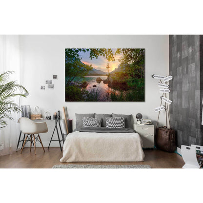 Colorful sunset №D1221 Ready to Hang Canvas Print - Zellart Canvas Prints 0new, ALL_Products, Sunrise & sunset wall art