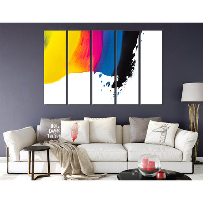 Colors Of Rainbow Abstract №04412 Ready to Hang Canvas Print - Zellart Canvas Prints ALL_Products
