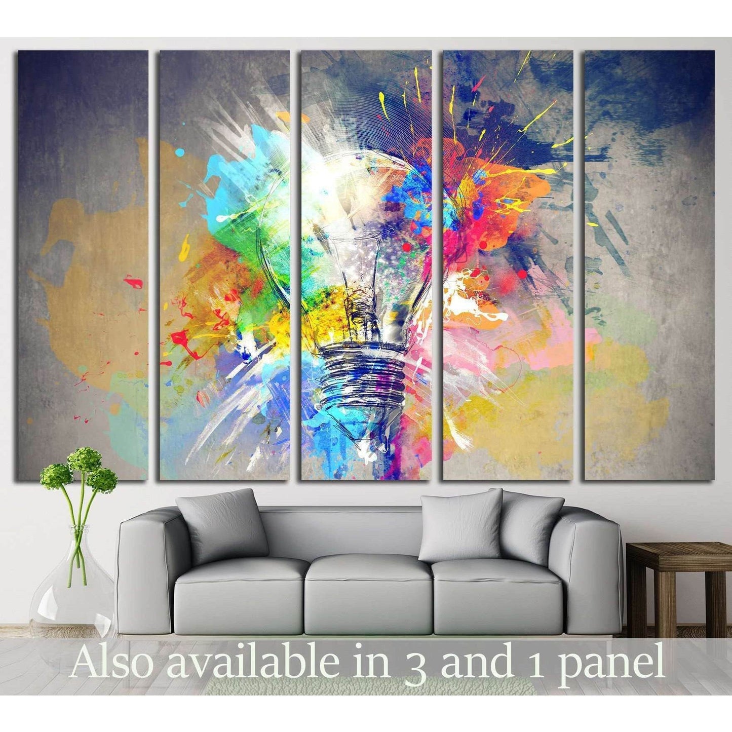 Colours of Life №732 Ready to Hang Canvas Print - Zellart Canvas Prints ALL_Products, s-732