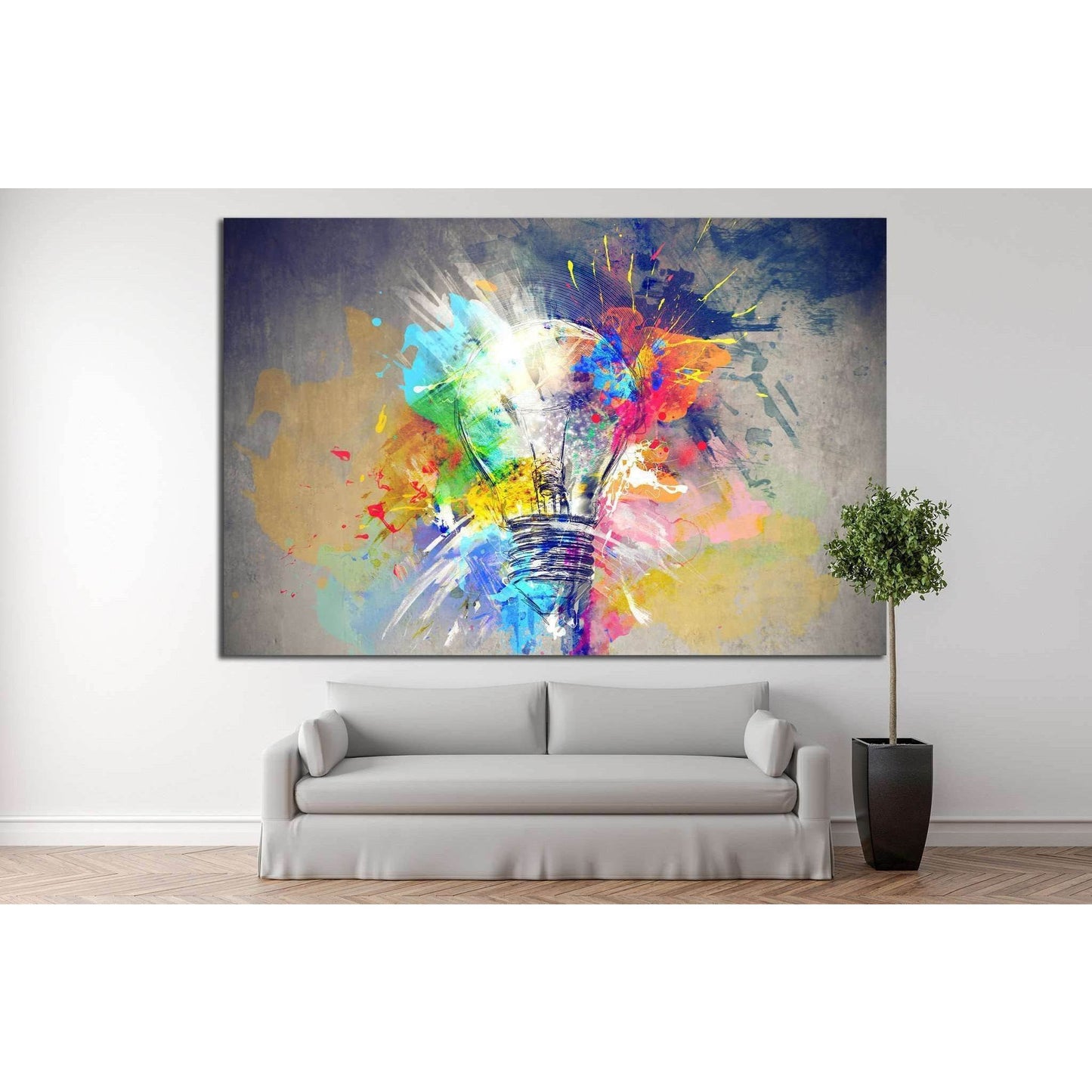 Colours of Life №732 Ready to Hang Canvas Print - Zellart Canvas Prints ALL_Products, s-732