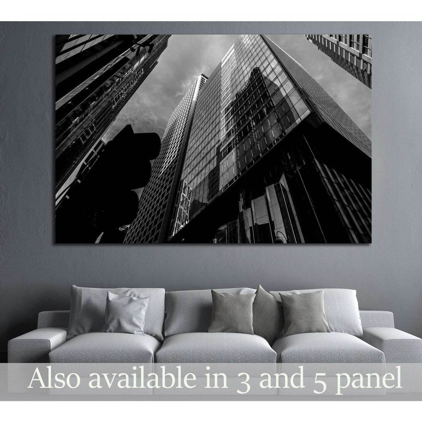 Commercial building in Hong Kong №1576 Ready to Hang Canvas Print - Zellart Canvas Prints ALL_Products, s-1576