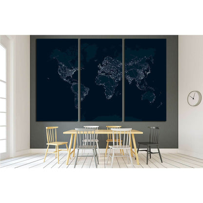 Communications network map of the world №1931 Ready to Hang Canvas PrintCanvas art arrives ready to hang, with hanging accessories included and no additional framing required. Every canvas print is hand-crafted, made on-demand at our workshop and expertly