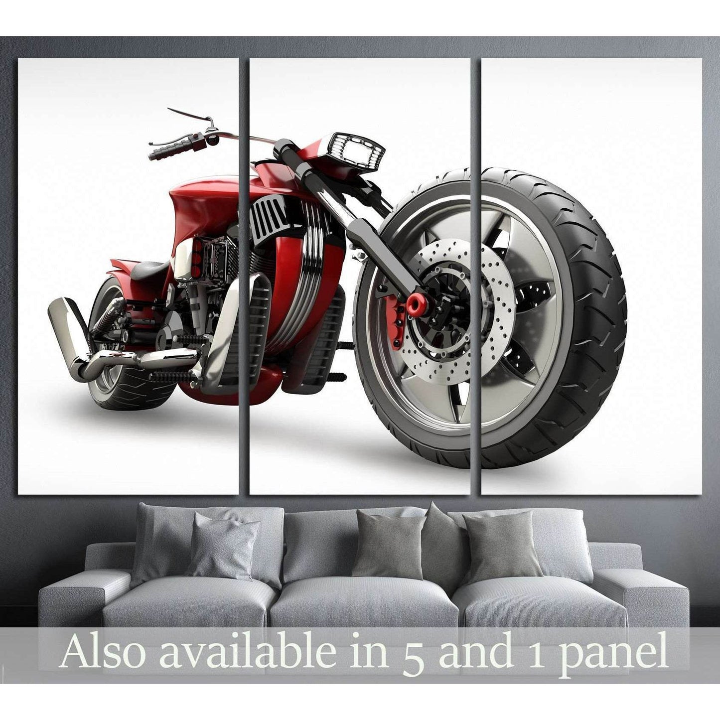 concept motorcycle isolated on white background №1864 Ready to Hang Canvas PrintCanvas art arrives ready to hang, with hanging accessories included and no additional framing required. Every canvas print is hand-crafted, made on-demand at our workshop and