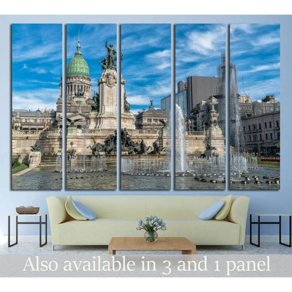 Congress of the Argentina, Buenos Aires, Argentina №1239 Ready to Hang Canvas PrintCanvas art arrives ready to hang, with hanging accessories included and no additional framing required. Every canvas print is hand-crafted, made on-demand at our workshop a