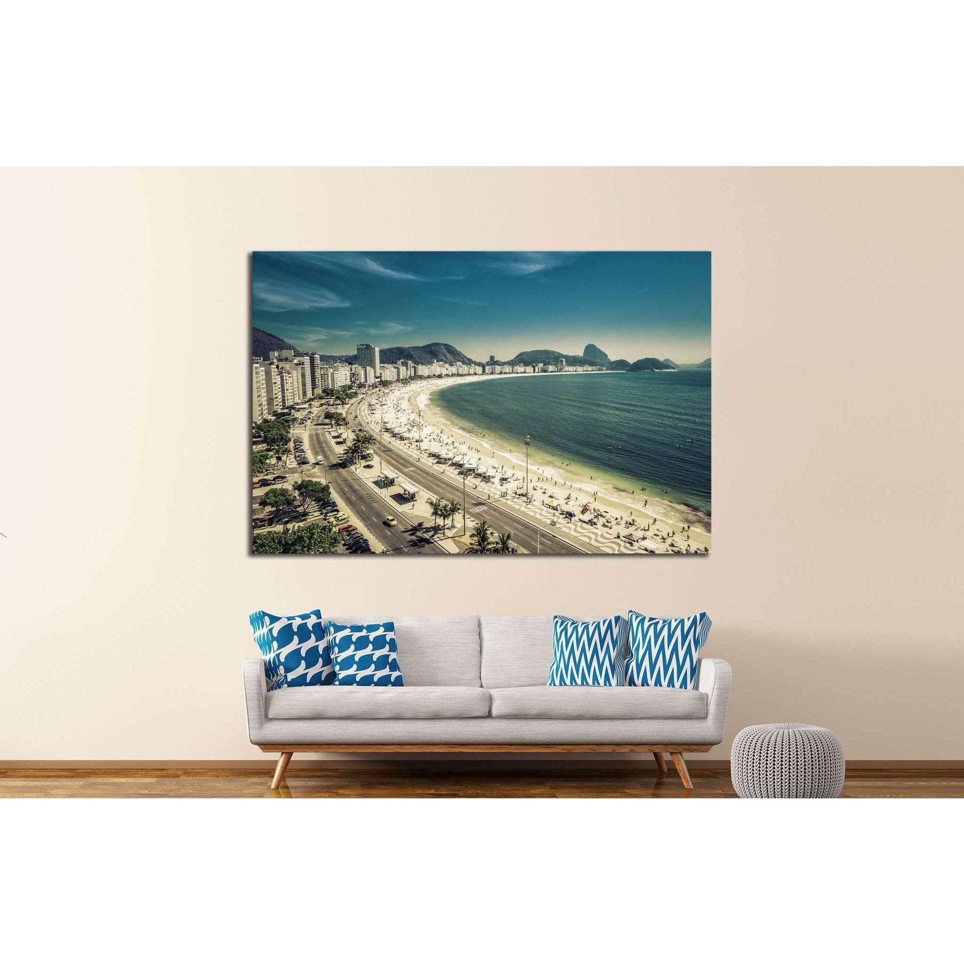 Copacabana Beach, Rio de Janeiro, Brazil №1175 Ready to Hang Canvas PrintCanvas art arrives ready to hang, with hanging accessories included and no additional framing required. Every canvas print is hand-crafted, made on-demand at our workshop and expertl
