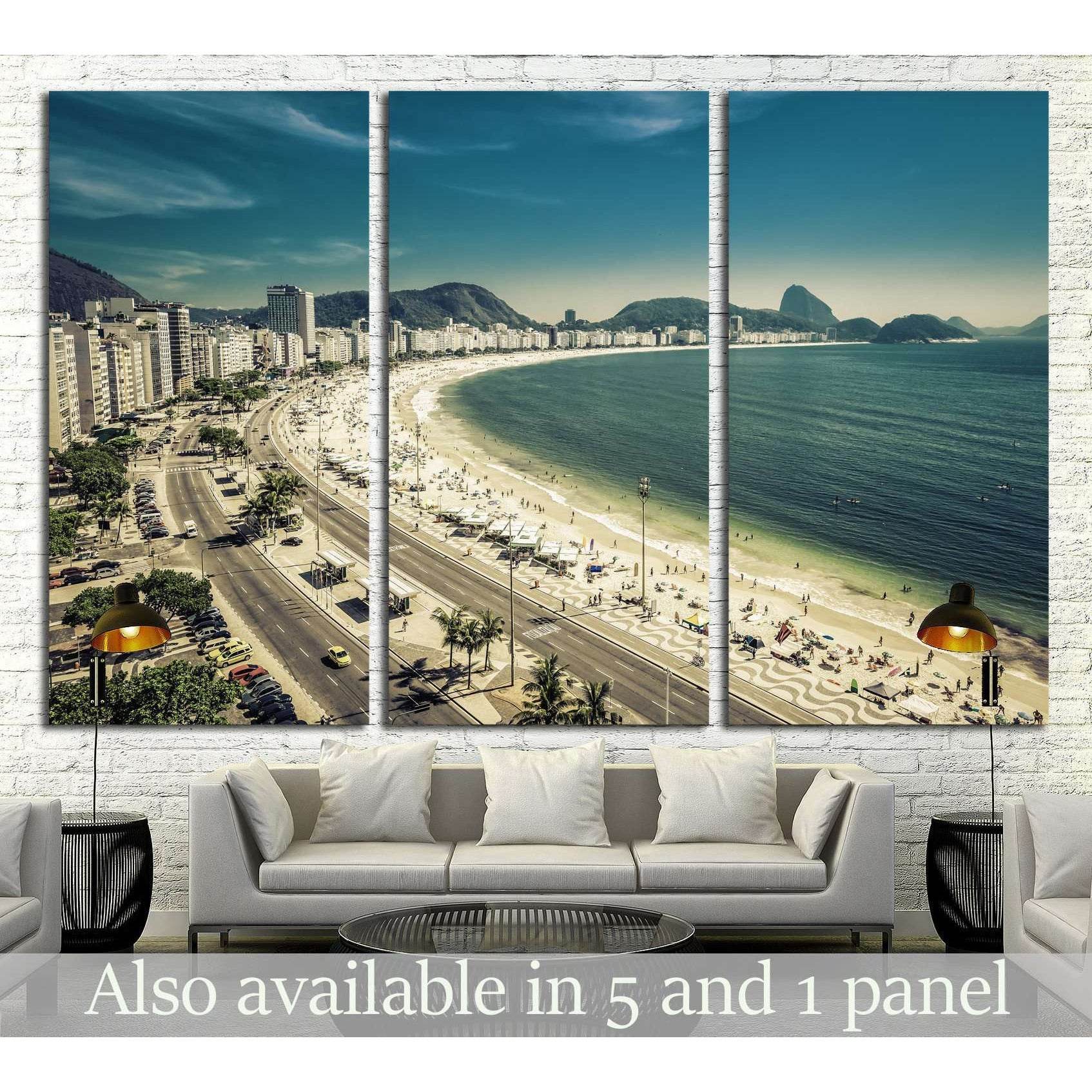 Copacabana Beach, Rio de Janeiro, Brazil №1175 Ready to Hang Canvas PrintCanvas art arrives ready to hang, with hanging accessories included and no additional framing required. Every canvas print is hand-crafted, made on-demand at our workshop and expertl