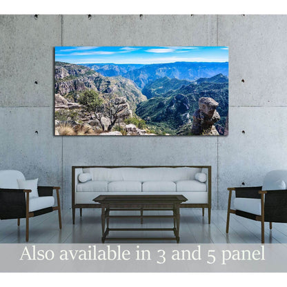 Copper Canyon - Sierra Madre Occidental, Chihuahua, Mexico №3214 Ready to Hang Canvas Print - Zellart Canvas Prints ALL_Products, s-3214