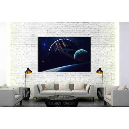 Cosmic art, science fiction wallpaper. Beauty of deep space. №2423 Ready to Hang Canvas Print - Zellart Canvas Prints ALL_Products, s-2423