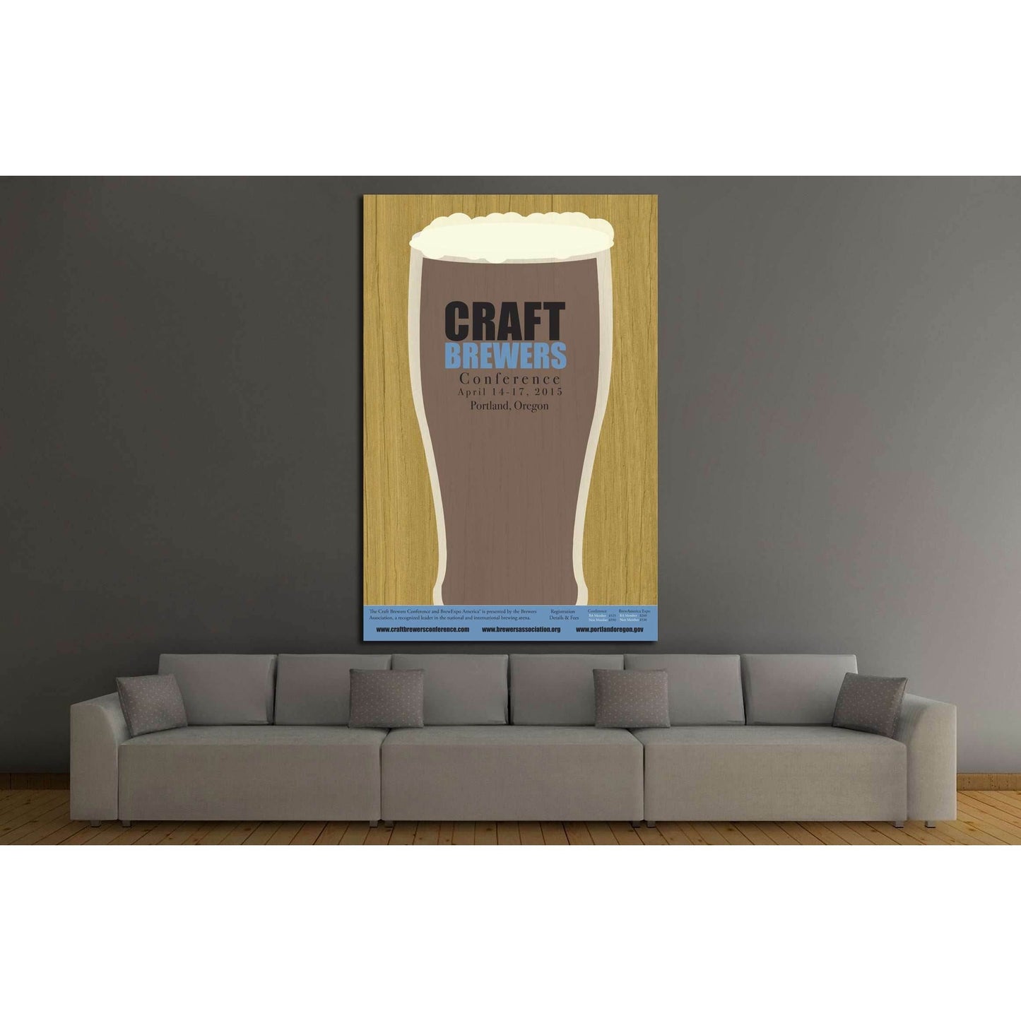 Craft Beer №3452 Ready to Hang Canvas Print - Zellart Canvas Prints ALL_Products, Beer, s-3452